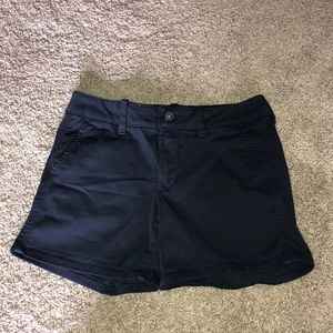 American eagle navy midi shorts